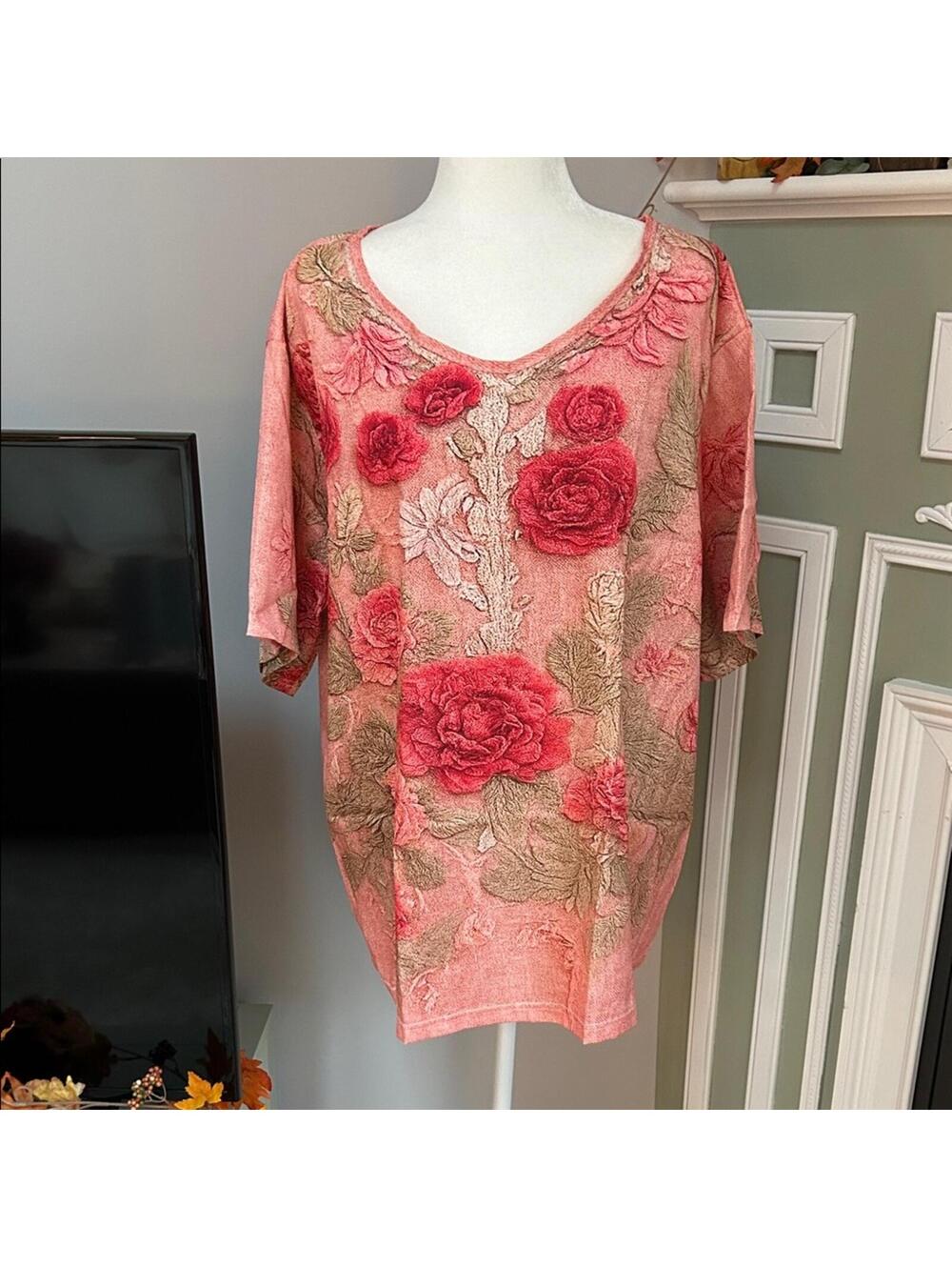 Floral Pink Women's Top